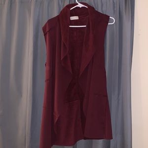 Soft winter vest type cardigan